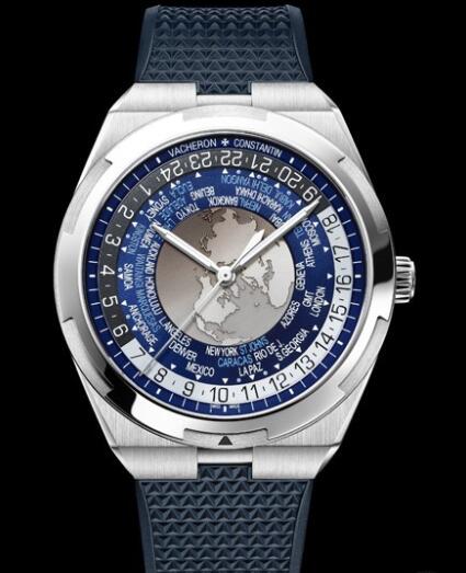 Vacheron Constantin Overseas World Time Replica Watch 7700V/110A-B172 Steel - Rubber Straps